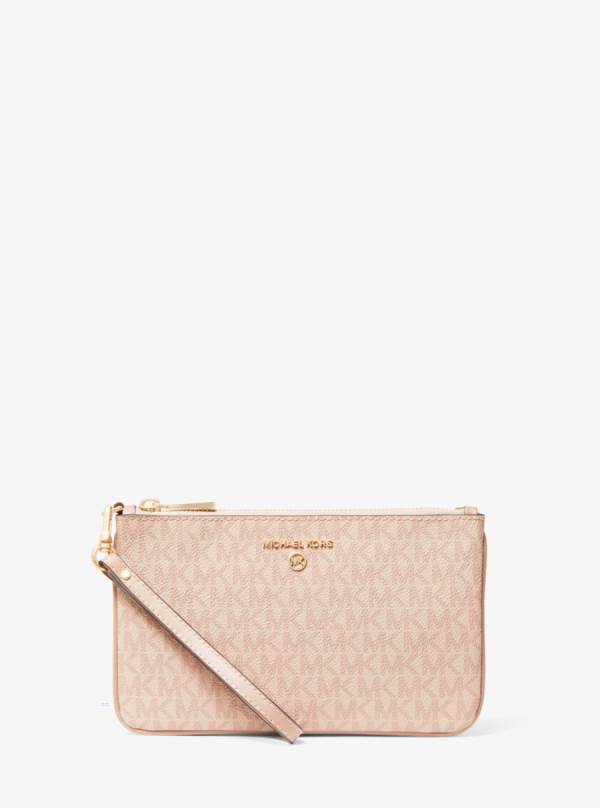 Damske Penazenky Michael Kors Medium Logo Wristlet Ruzove - Doplnky Michael Kors Slevy | FUWGK-0847